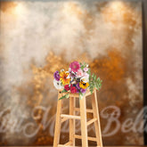 Aperturee - Abstract Render Gold Marble Retro Wall Backdrop